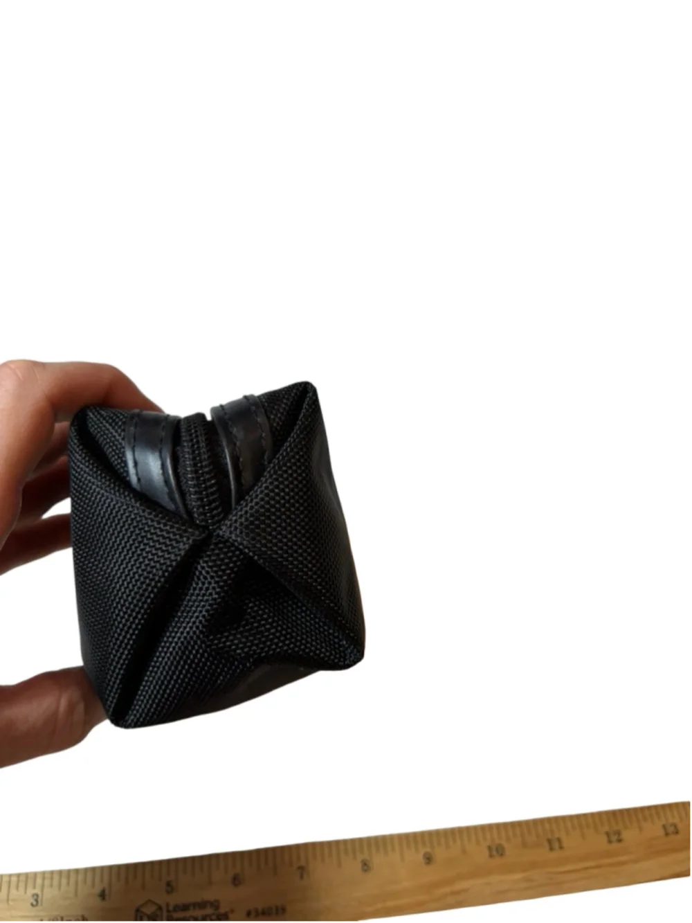 TUMI for Delta Black Ballistic Nylon Travel Amenity Toiletry Cosmetic Pouch